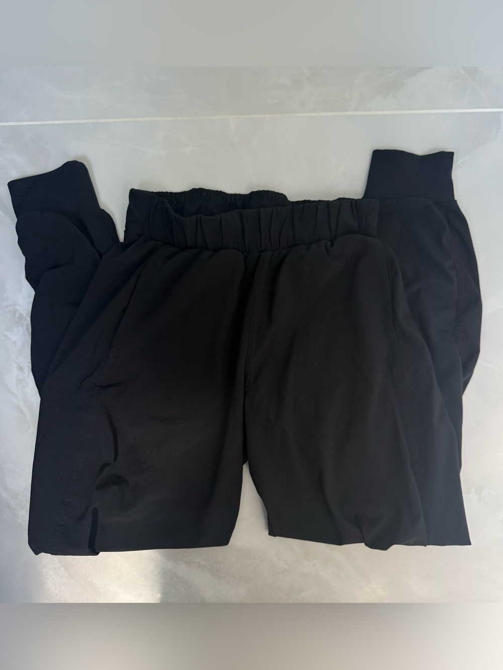 Zella Black Elastic Waist Pull-On joggers